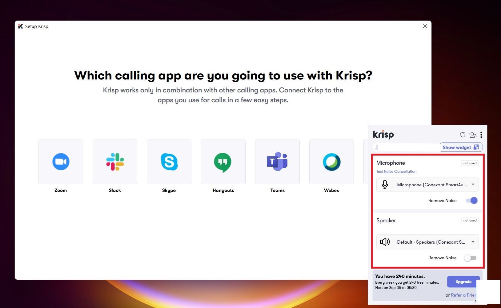 Krisp Application